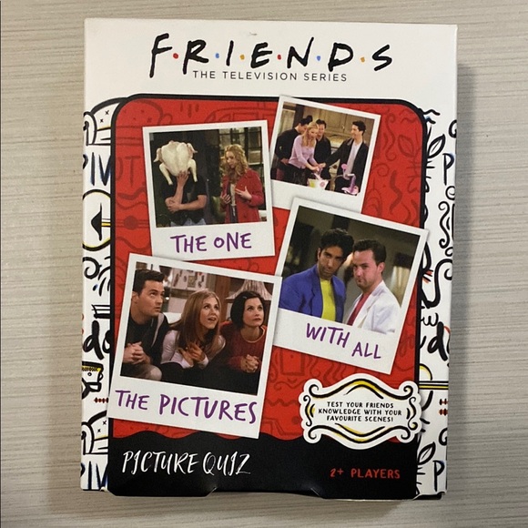 FRIENDS Picture Quiz Game - Red and Black - Picture 1 of 2